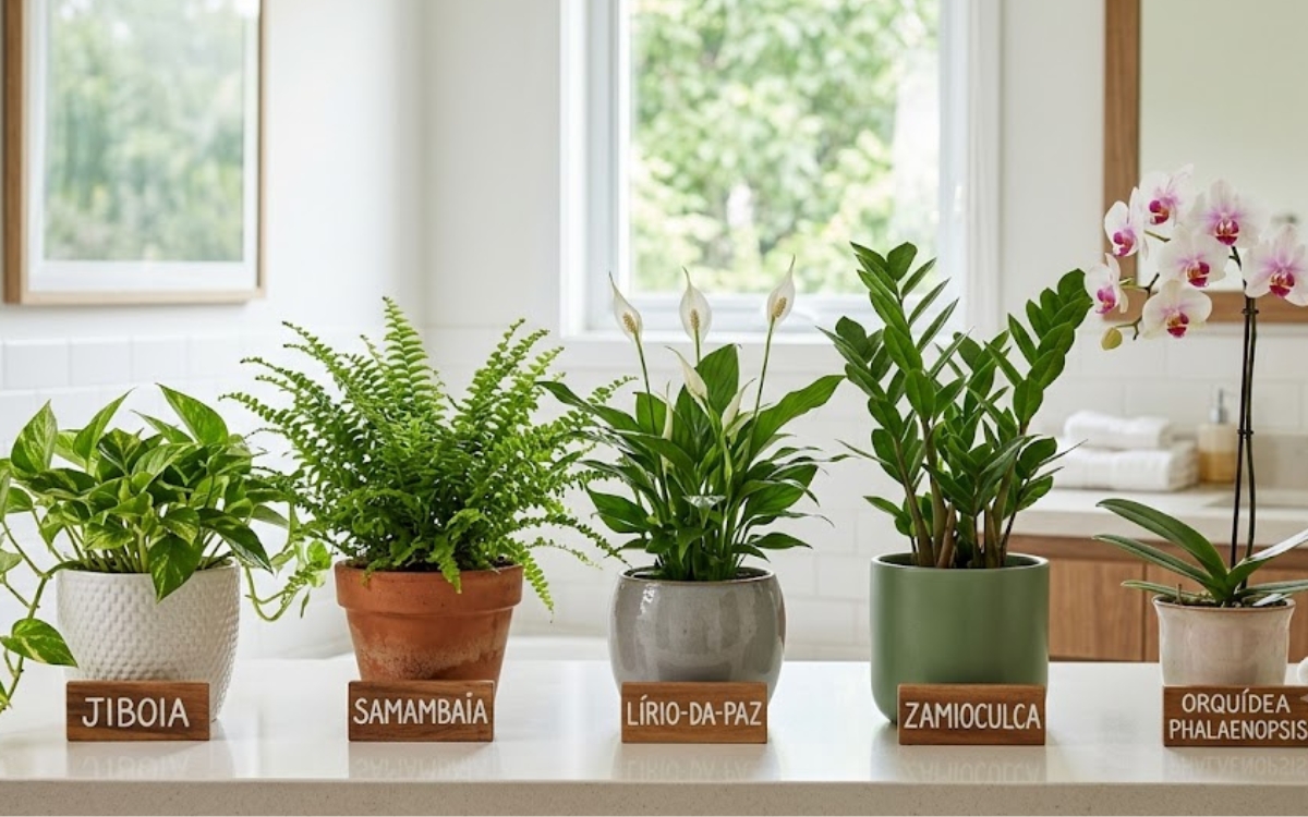 Plantas para banheiro