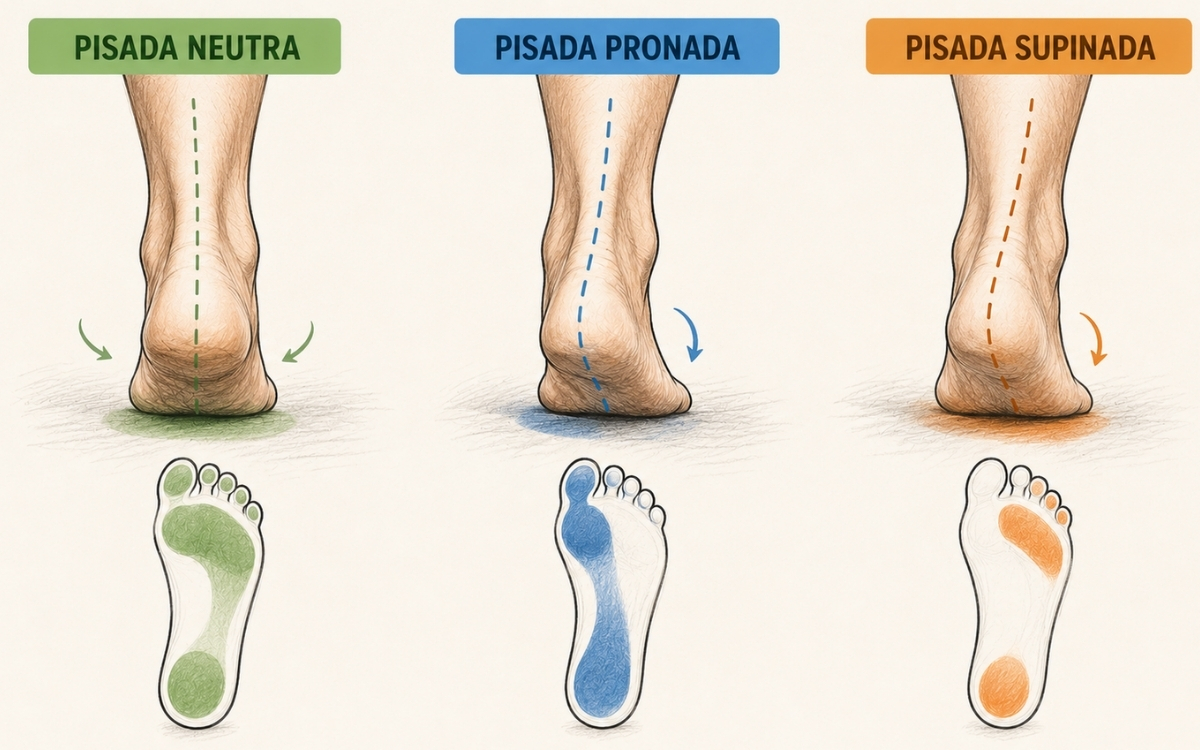 Quais os tipos de pisada