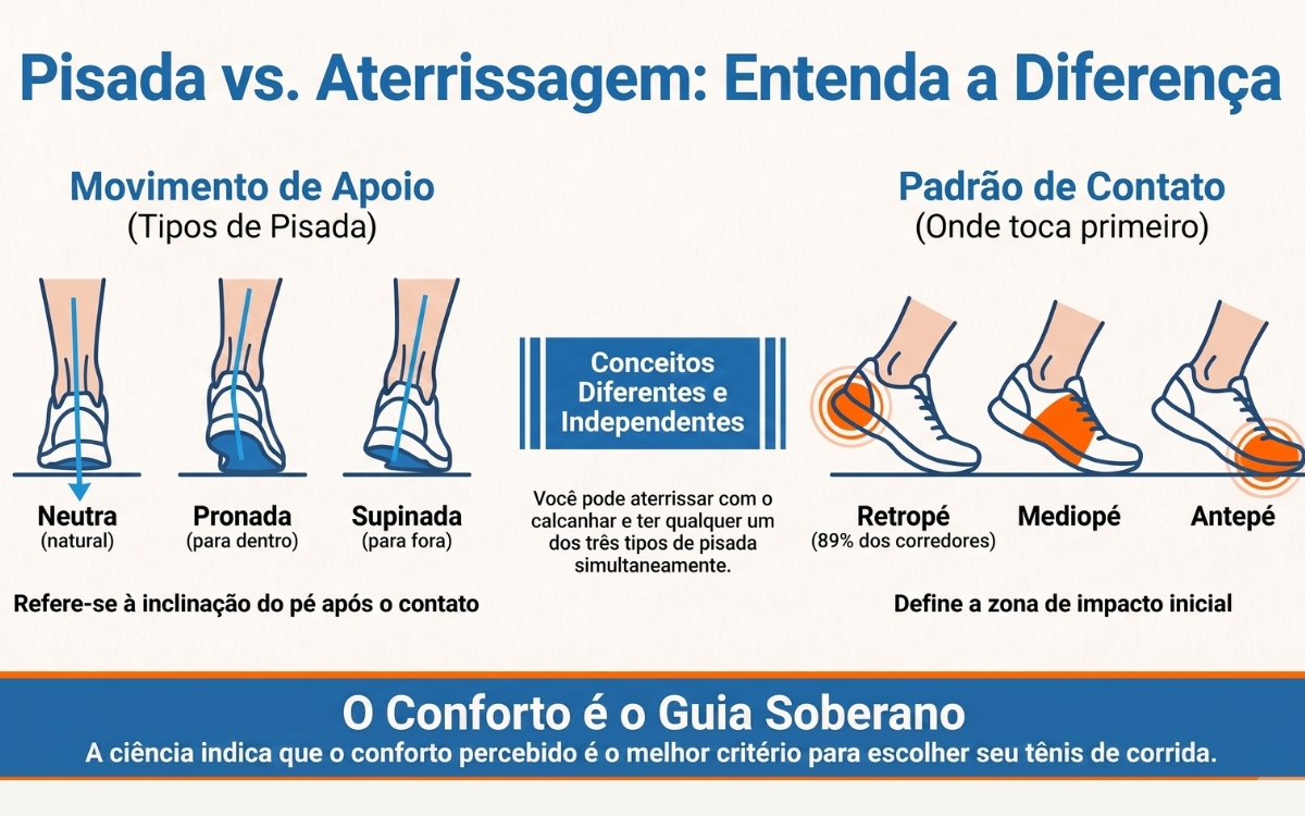 Quais os tipos de pisada