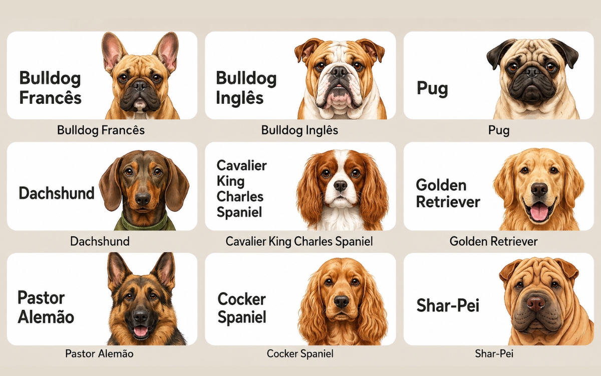Você tem algum deles? 9 raças de cães que pedem atenção redobrada com a saúde 3 Raças de cães