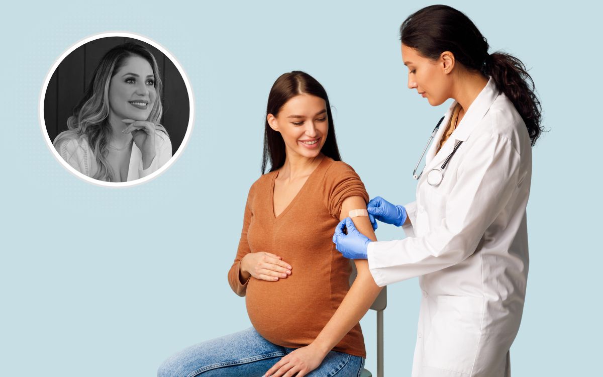 Obstetra: "a vacina que a mãe toma para proteger quem ainda nem nasceu" 1 Vacina VSR na gravidez