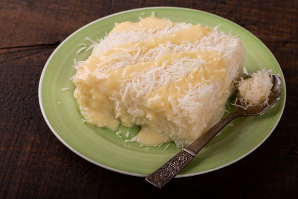 Pudim de coco fit cremoso e fácil, sem leite condensado 2 pudim de coco fit.