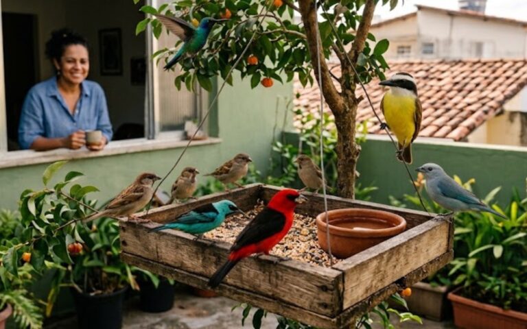 Gosta de alimentar os pássaros no quintal? O efeito encontrado em quem faz isso 2 Alimentar pássaros