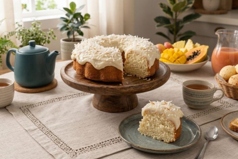 Que tal um bolo de coco fofinho e molhadinho que derrete na boca? Fica pronto rapidinho 3 Bolo de coco fofinho e molhadinho.
