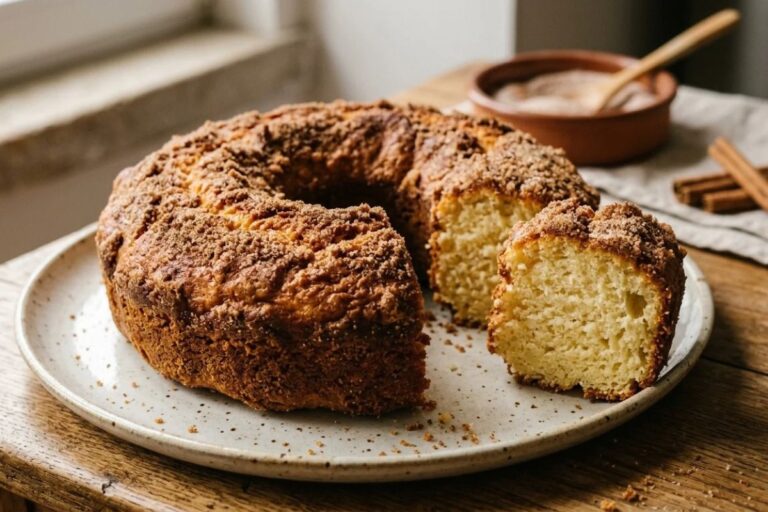 Bolo simples de iogurte com casquinha de canela: veja como fazer 2 Bolo simples de iogurte com casquinha de canela.