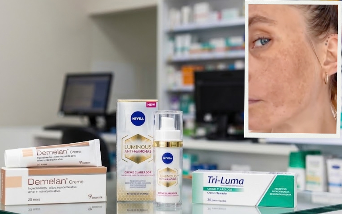 O que comprar na farmácia para manchas? Dermatologista indica opções e explica como usar 1 Clareador de manchas