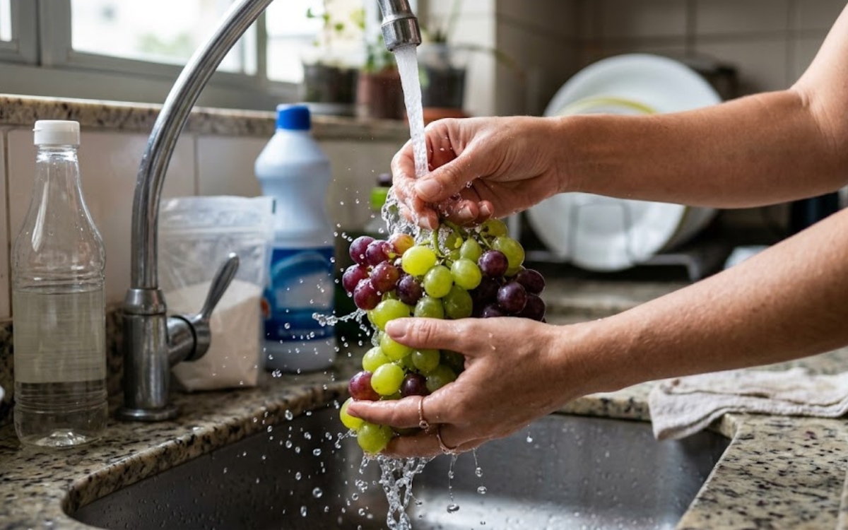 Como lavar uvas do jeito certo e o que saber sobre vinagre, bicarbonato e água sanitária 1 Como lavar uvas