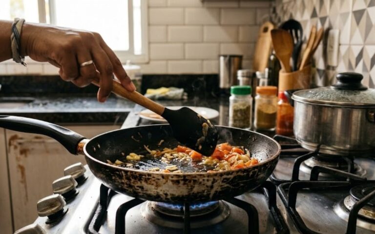 Panela de teflon faz mal? O que acontece quando esquenta demais ou está riscada 3 Panela de teflon faz mal