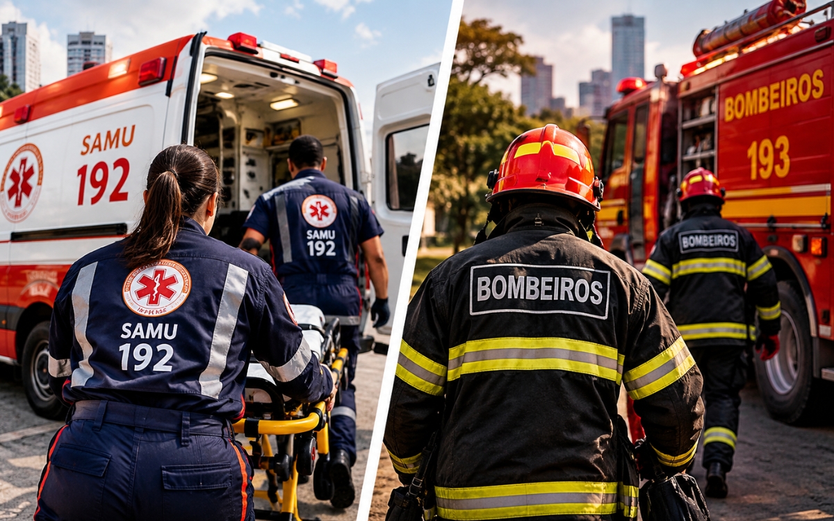 SAMU 192 ou Bombeiros 193: você saberia para qual número ligar em uma emergência? 1 SAMU 192 ou 193