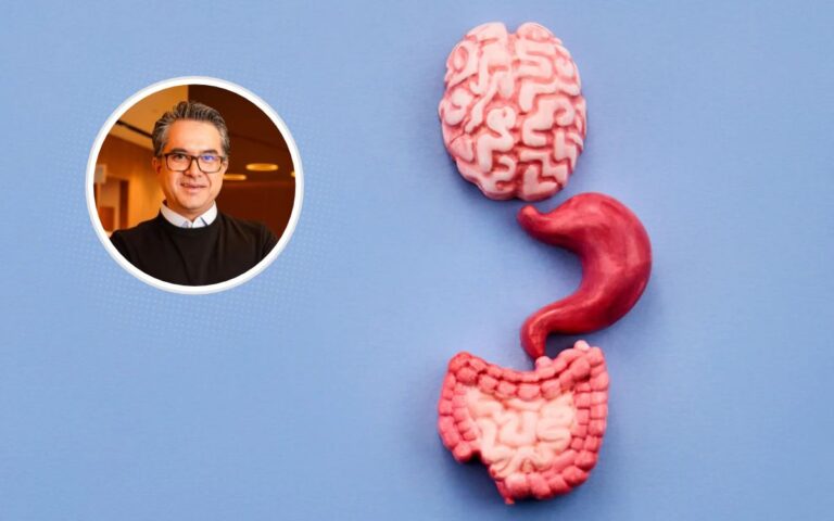 Saúde mental e intestino.