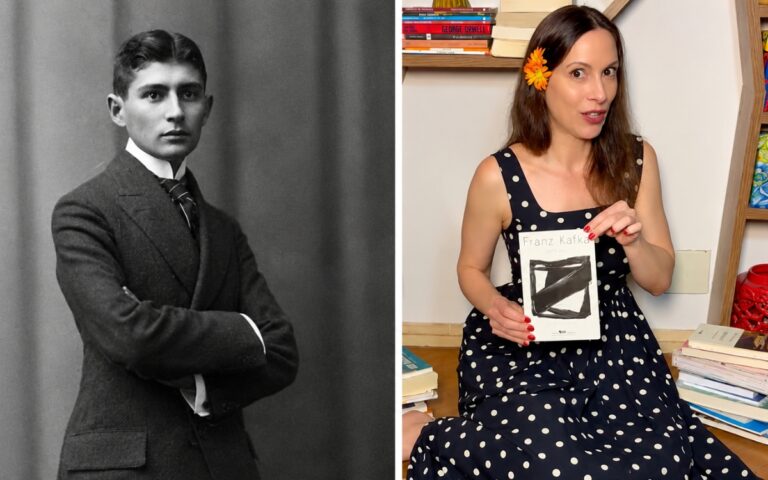 Kafka e a vergonha de não servir mais: psicóloga revela o que isso diz sobre nós 2 Franz Kafka, autor de A Metamorfose, e a psicóloga Carolina Michelini, que reflete sobre a vergonha de não se sentir mais útil a partir da obra.