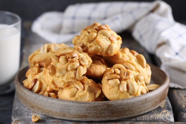 biscoito de amendoim.