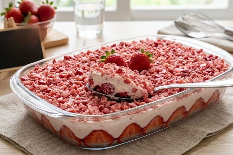 Morango cravejado fit na travessa: uma versão mais leve e cremosa 3 morango cravejado fit.