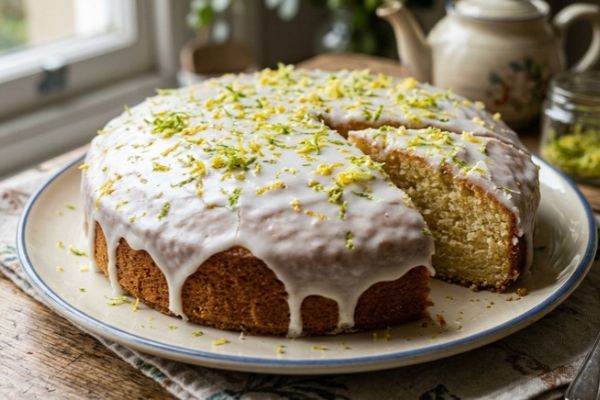 Bolo de iogurte com casquinha de limão: saudável, fofinho e irresistível 2 Bolo de iogurte com casquinha de limão.