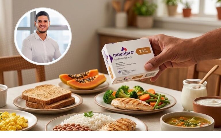 Cardápio para quem toma Mounjaro: a fome diminuiu, as refeições mudaram e agora surge uma dúvida: o que comer para emagrecer sem prejudicar a saúde? 3 Cardápio para quem toma Mounjaro.