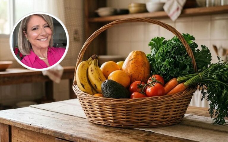 Frutas e vegetais para a saúde mental.