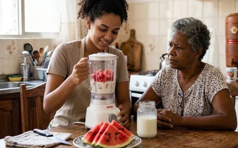 Uma crença antiga sobre melancia com leite ainda deixa muita gente com o pé atrás 2 Melancia com leite faz mal?