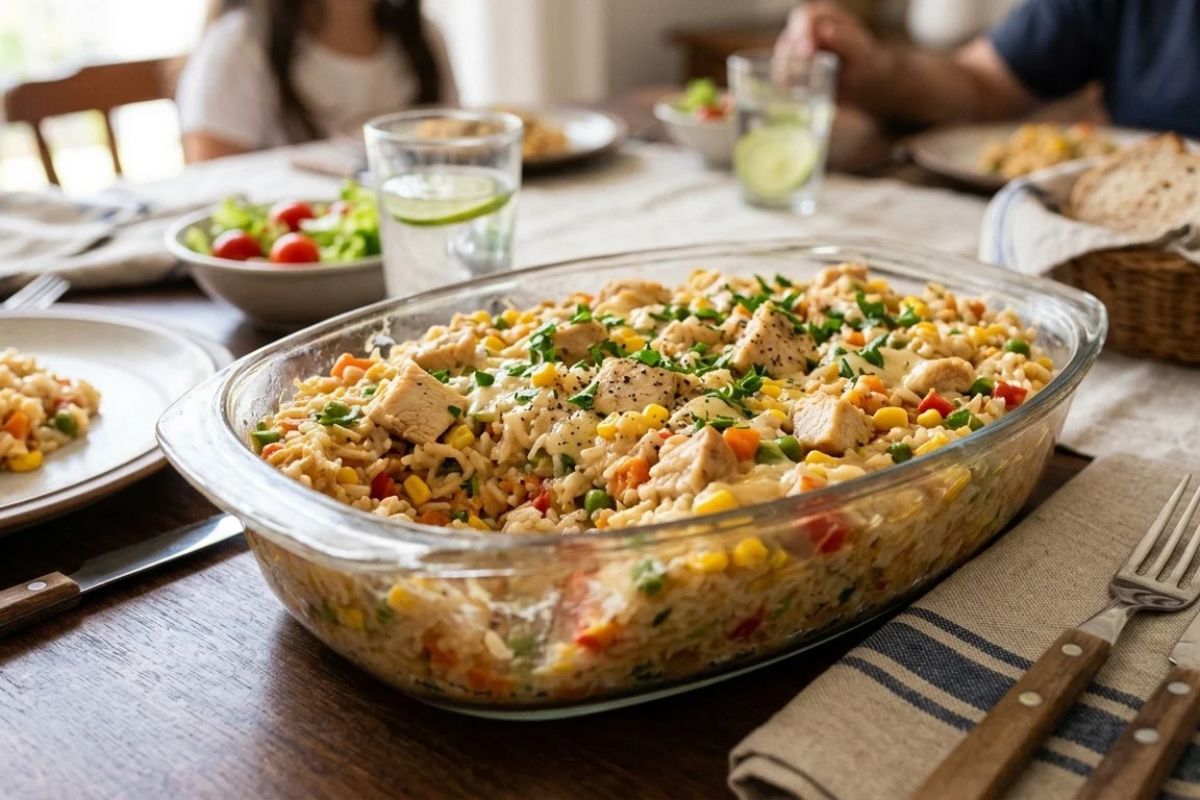 Arroz cremoso com frango e milho: almoço prático, barato e em uma panela só 1 arroz cremoso com frango e milho.