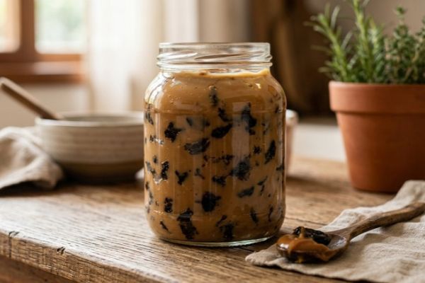 Doce de leite fit com ameixa preta: cremoso e sem açúcar adicionado 2 doce de leite fit com ameixa preta.