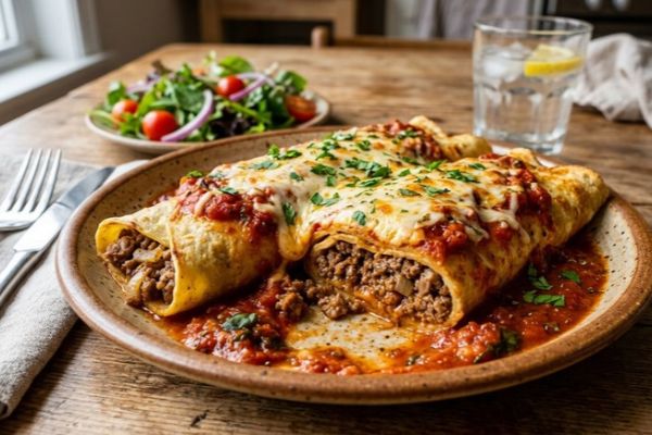 Esse detalhe deixa a panqueca de carne mais macia, saudável e suculenta 2 panqueca de carne moída com molho de tomate