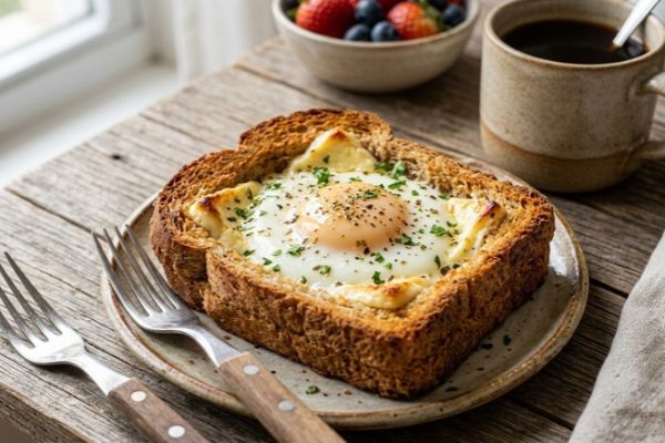 Pão com ovo na airfryer: o truque simples para deixar o café da manhã crocante e saboroso 2 pão com ovo na airfryer.