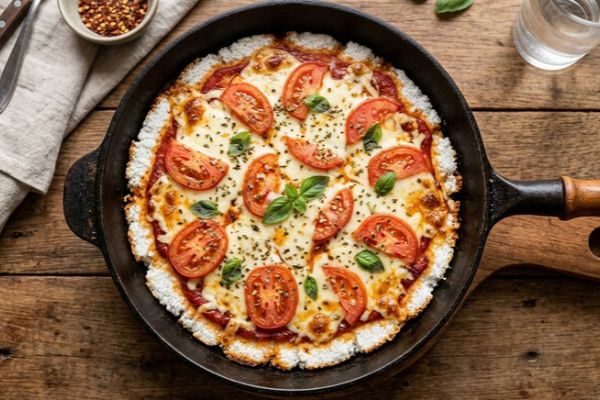 Pizza de tapioca na frigideira: jantar prático, saudável e gostoso 2 Pizza de tapioca.