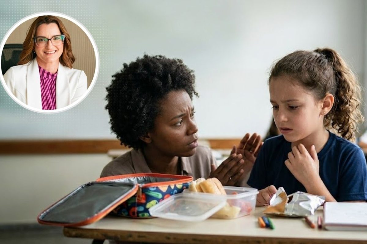 Anafilaxia na escola /Imagem SaúdeLab