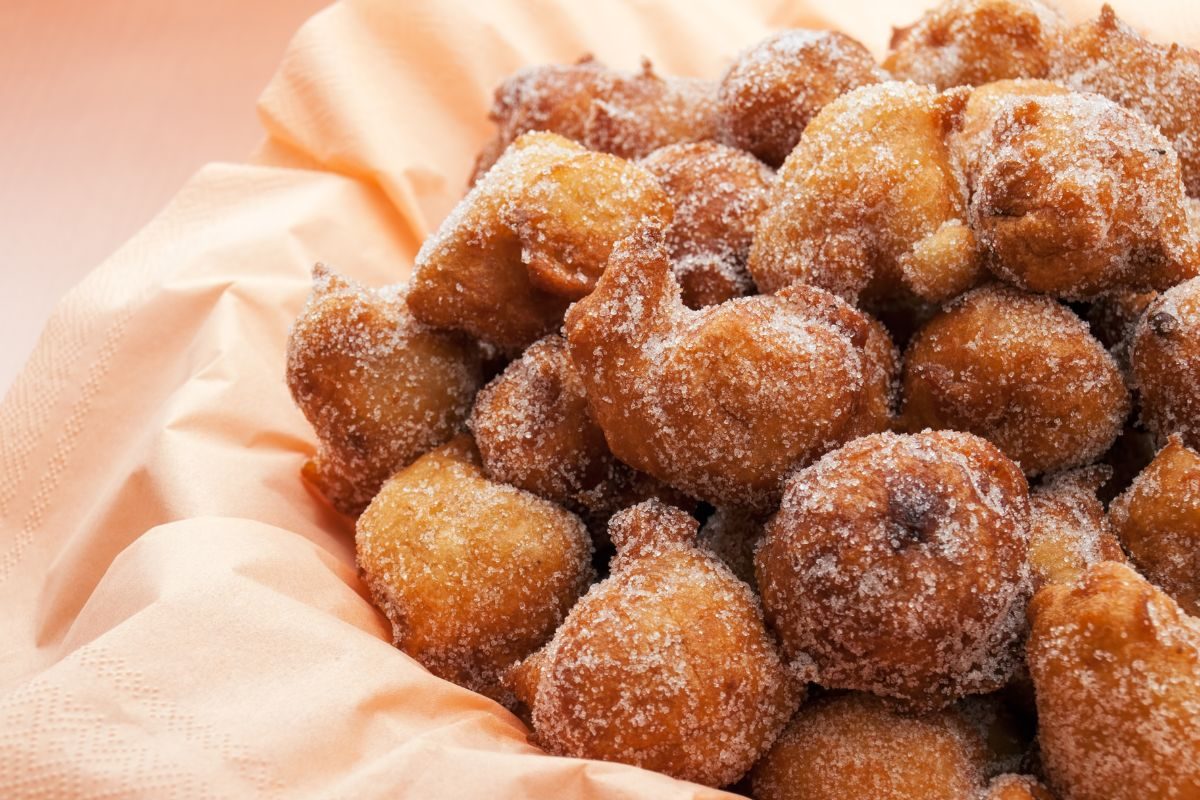 Bolinho de chuva sem glúten e sem lactose.