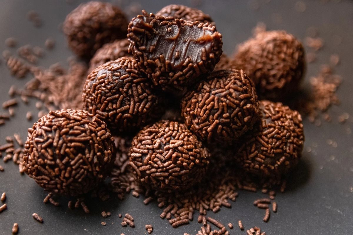 Brigadeiro fit de micro-ondas.