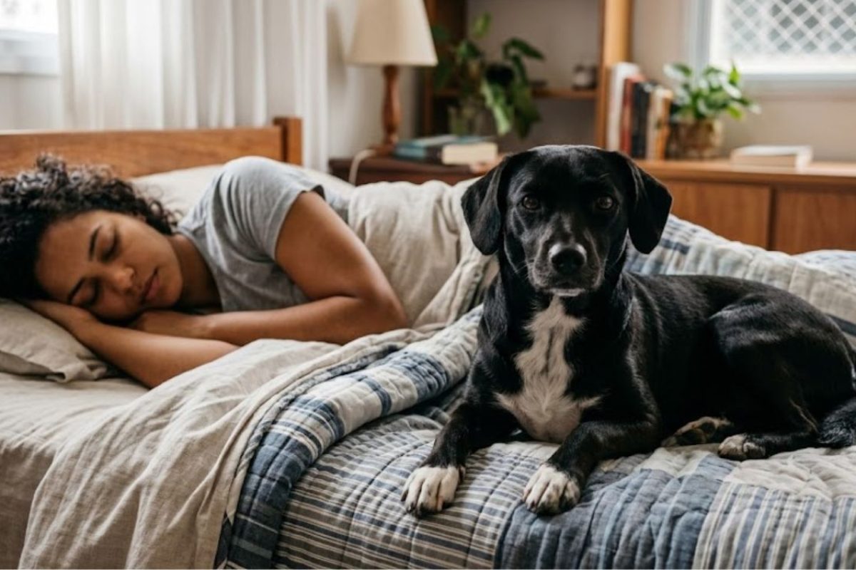 Cachorro pode dormir na cama com o dono