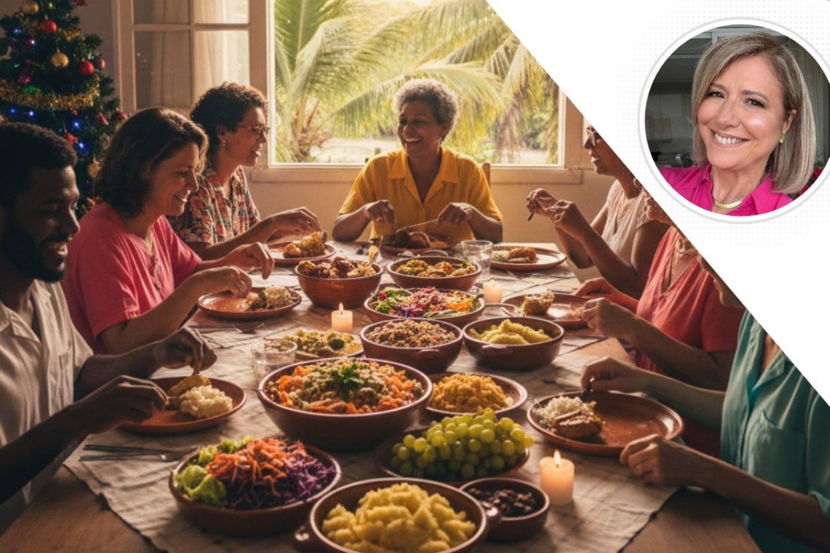 Ceia de Natal acessível.