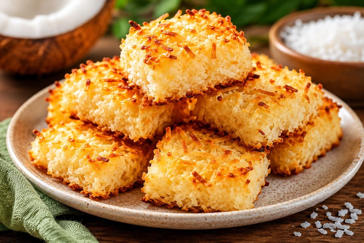 Cocada fit de forno.