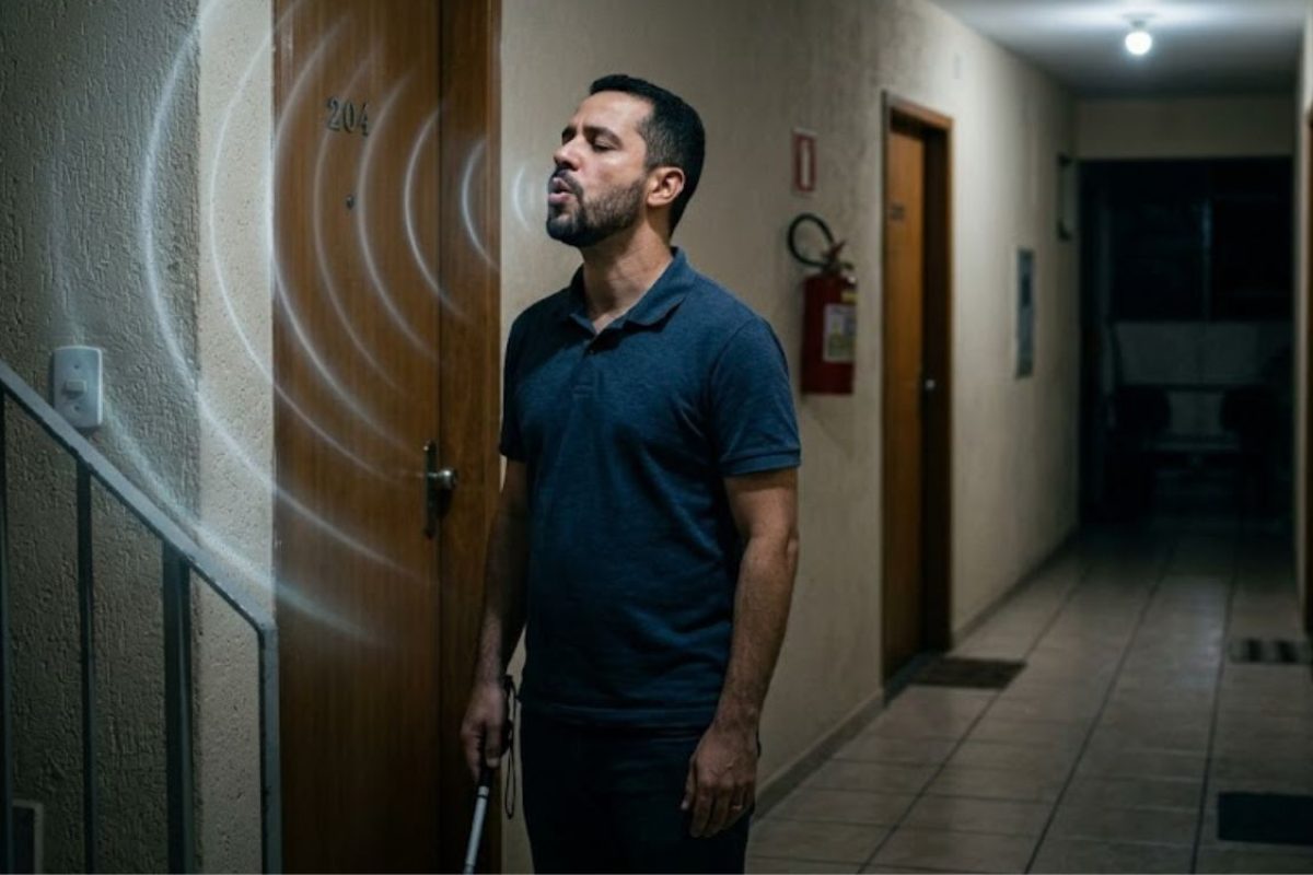 Como funciona a ecolocalização humana