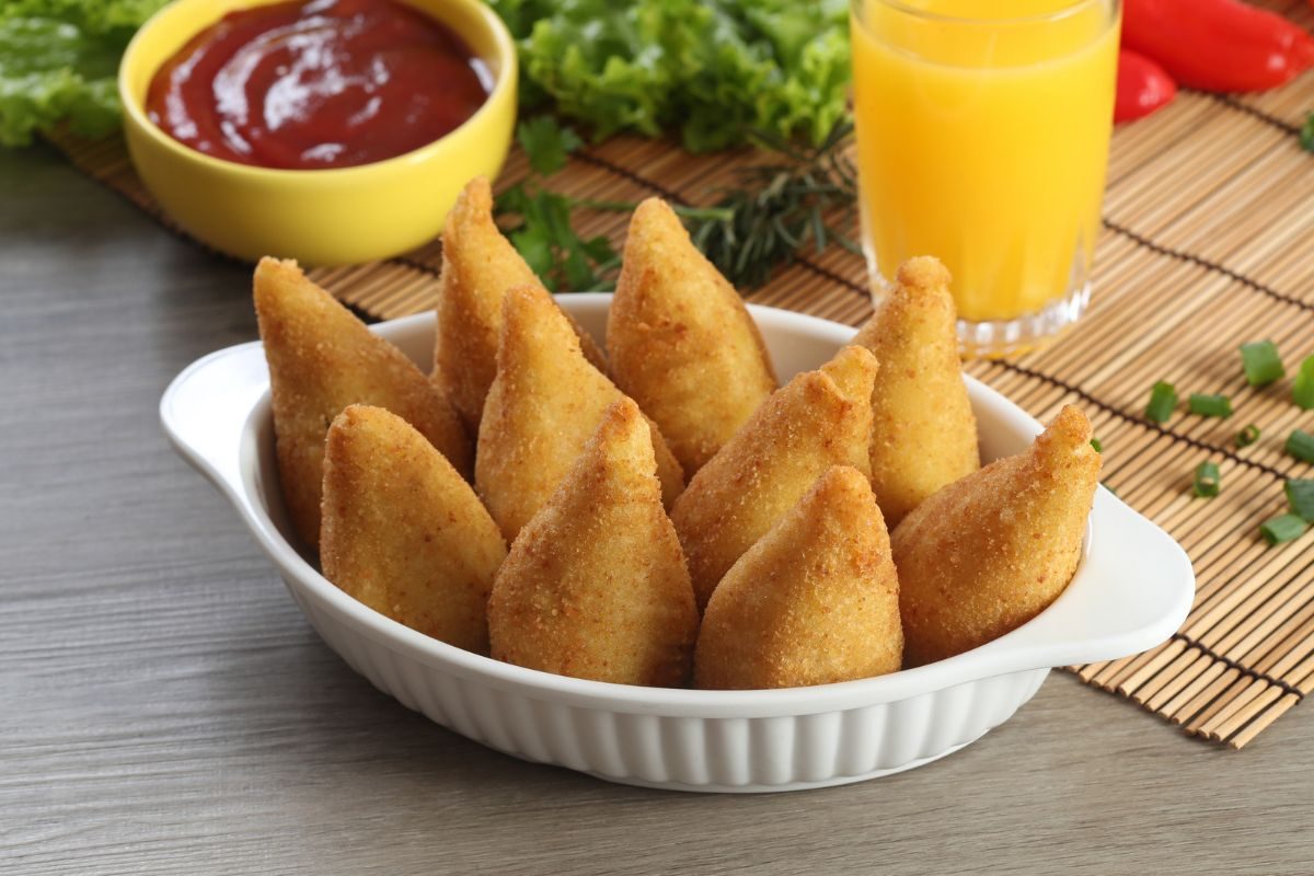 Coxinha de batata-doce.
