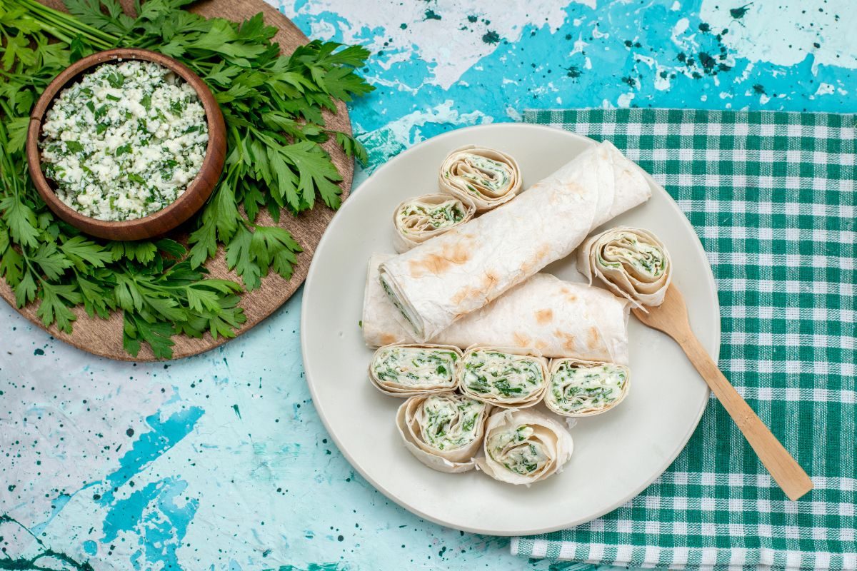 Crepe de espinafre com ricota.