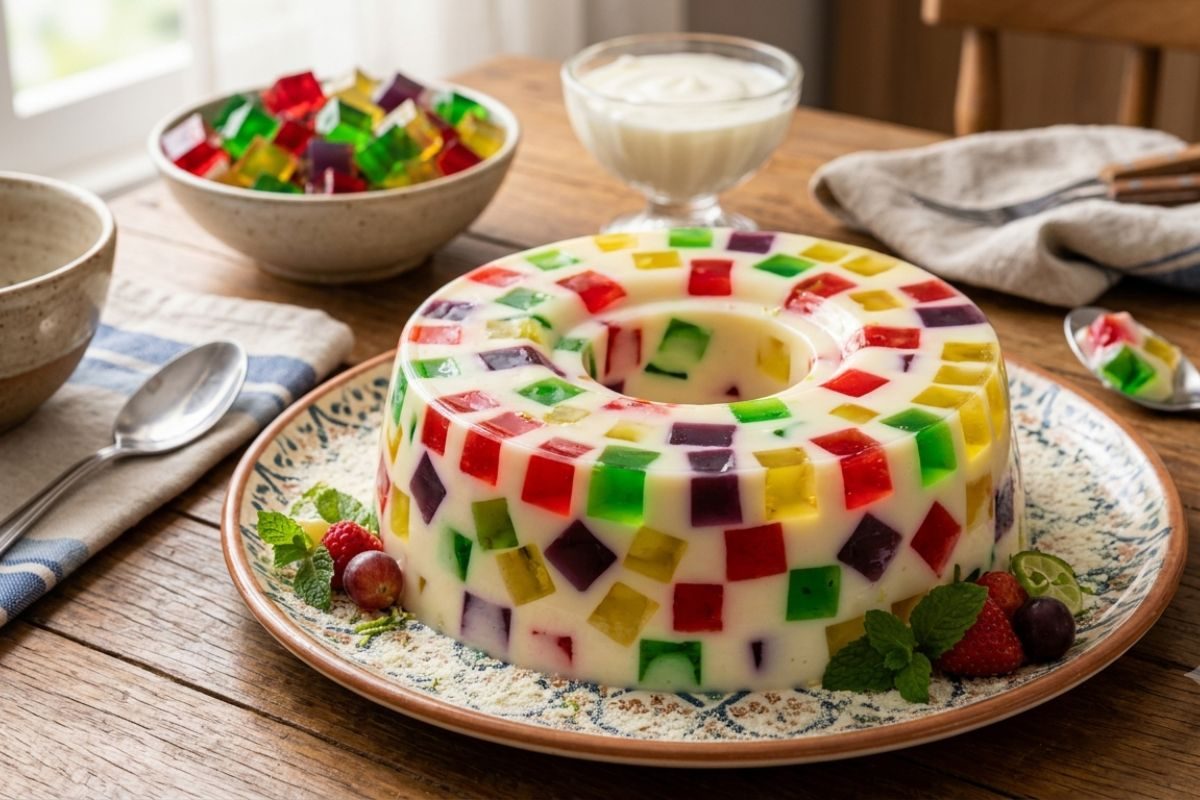Gelatina colorida fit.