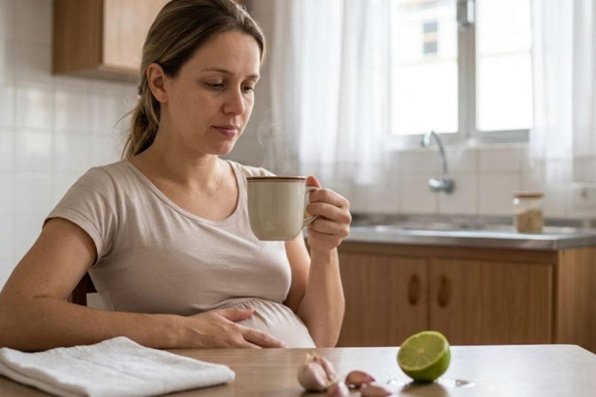 Grávida pode tomar chá de limão com alho para gripe
