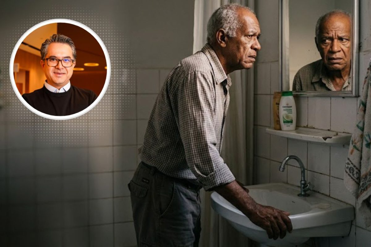 Hemorroida ou prolapso retal.