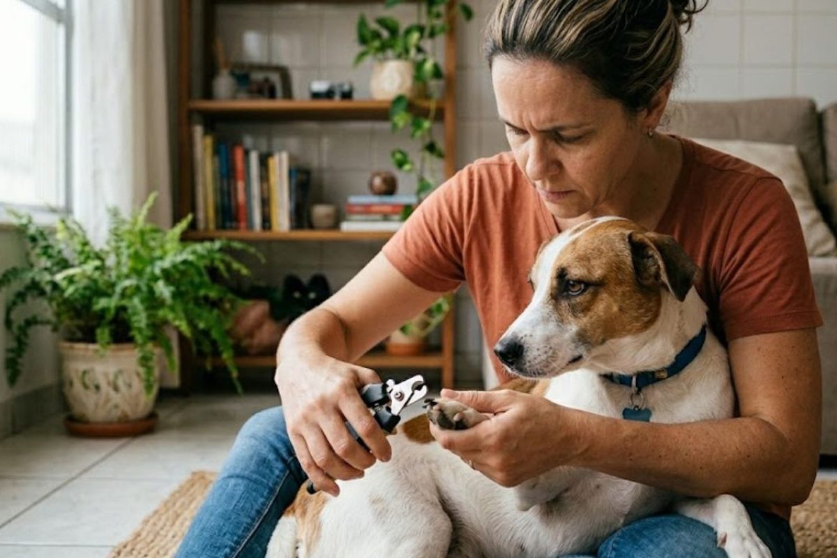 Pode cortar a unha de cachorro em casa