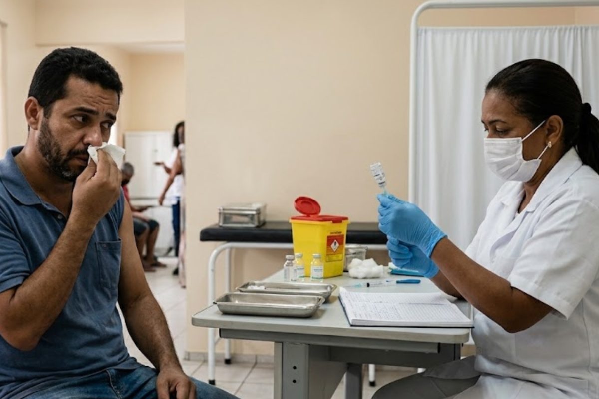 Pode tomar a vacina de sarampo estando gripado