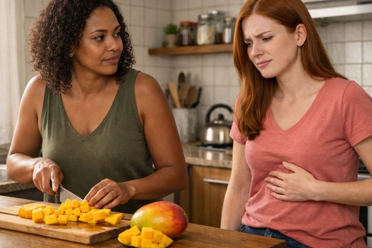 Quem tem refluxo pode comer manga