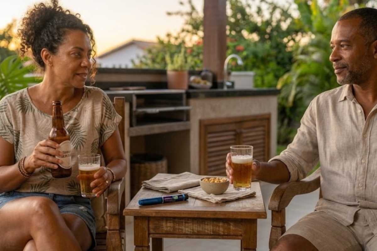 Quem toma Mounjaro pode beber cerveja sem álcool