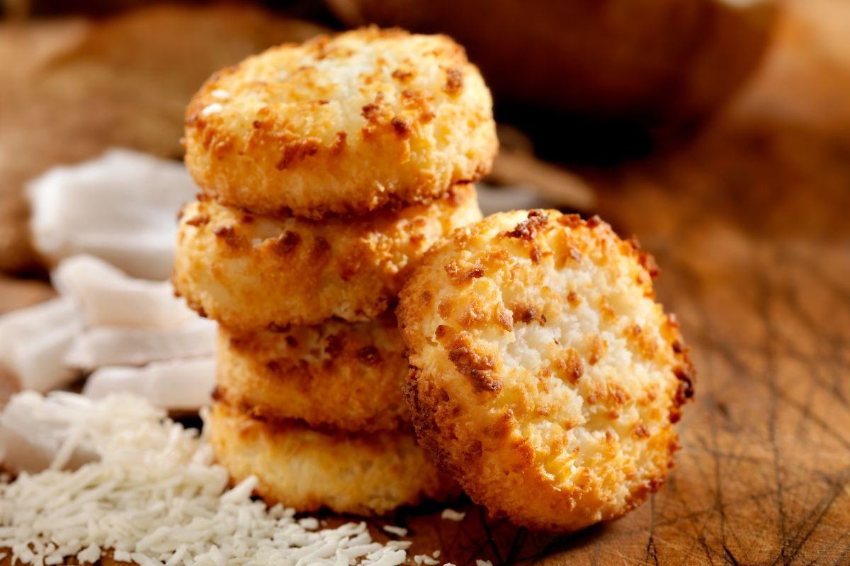 Rosquinha de coco saudável.