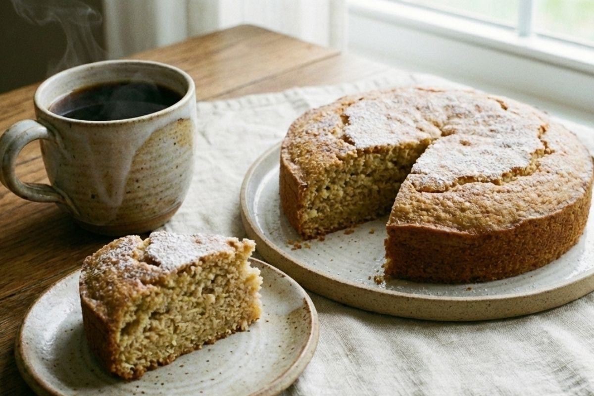 bolo de coco com aveia.