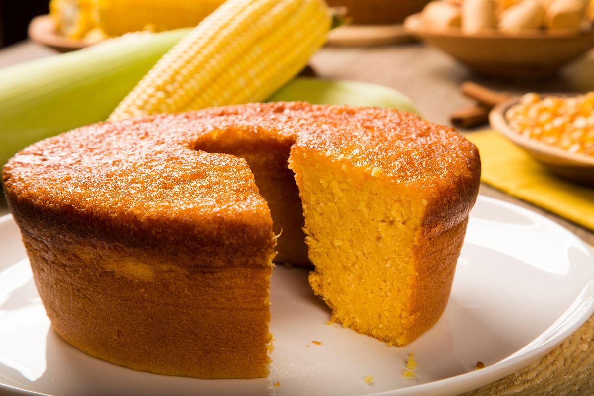 bolo de milho cremoso light.