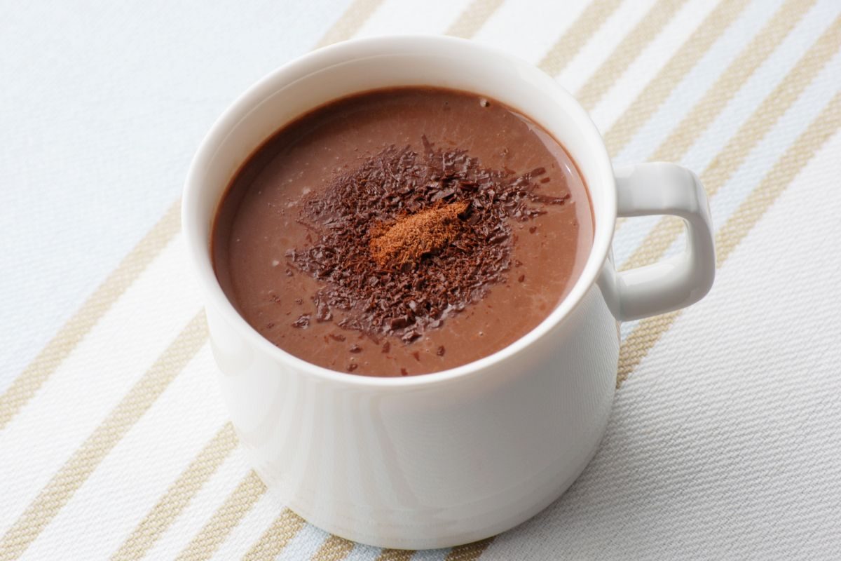 chocolate quente funcional.