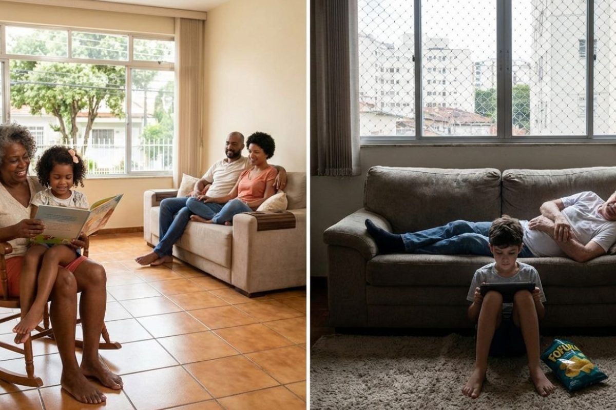 cuidado dos avós com os netos.