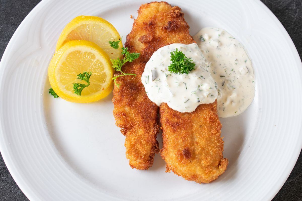 Filé de pescada na airfryer.