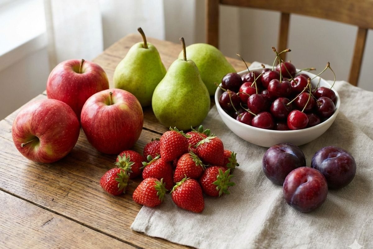 frutas com baixo índice glicêmico.