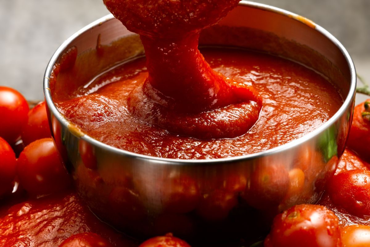 molho de tomate caseiro para congelar.